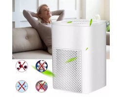 REDOM Luchtreiniger – 50 m³/u luchtzuivering – Stille werking ≤30 dB – Compact USB luchtfilter – Voor slaapkamer, woonkamer & kantoor – Wit