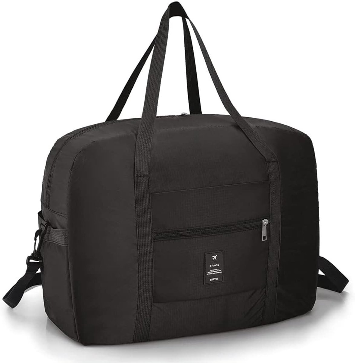Reistas - Zwart - 45 x 36 x 20 cm - Opvouwbare en Waterdichte Handbagage - Voor Reizen en Sport