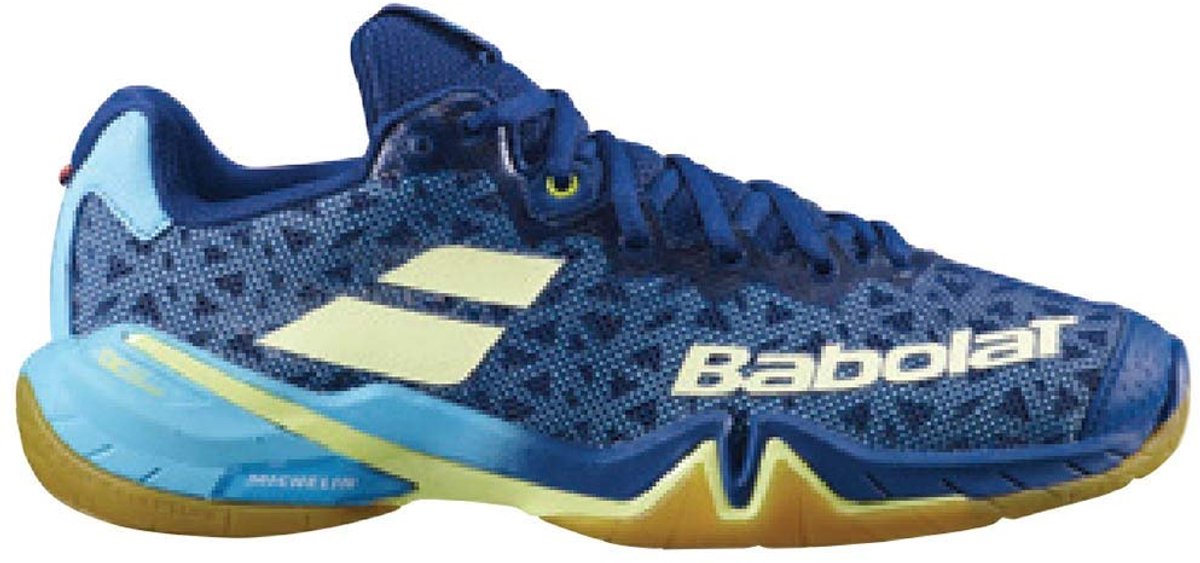 BABOLAT SHADOW TOUR WOMEN - Indoor Tennisschoen - ESTATE BLUE / CANARY - Maat 38.5