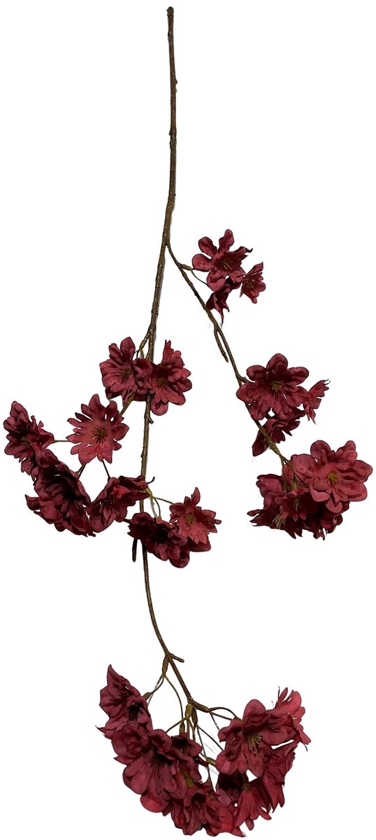 Kunsttak kersenbloesem 86cm rood