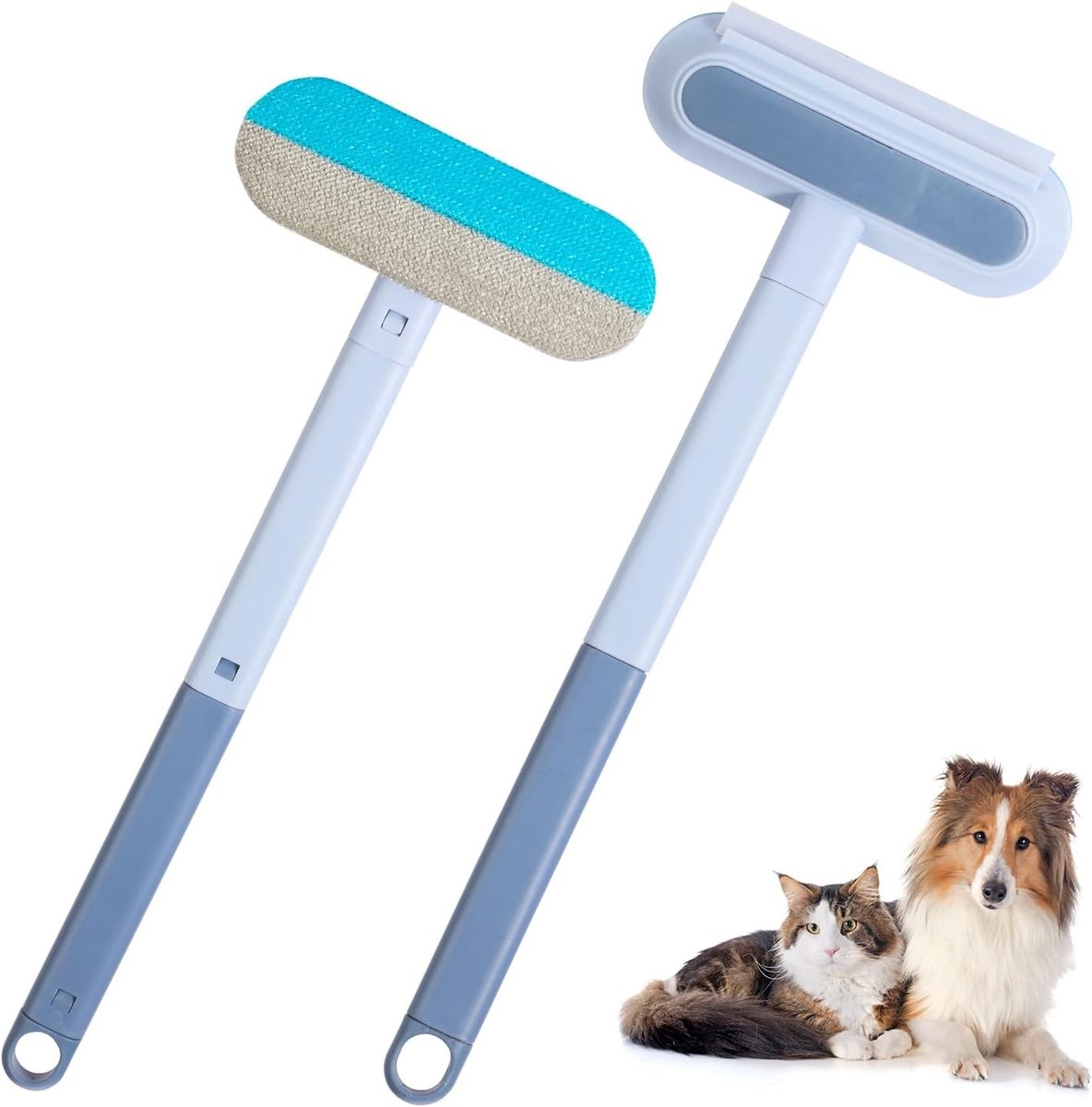 Kledingborstel voor katteharen - Multicolour - 2 stuks - Multifunctioneel herbruikbaar - Voor honden en katten