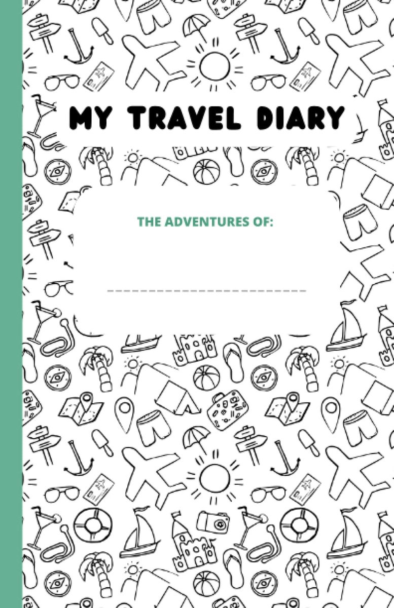 Kid's Travel Journal - Vacation and Holiday Diary for Children Age 4-7: Illustrated Travel Cover - ShopVlot