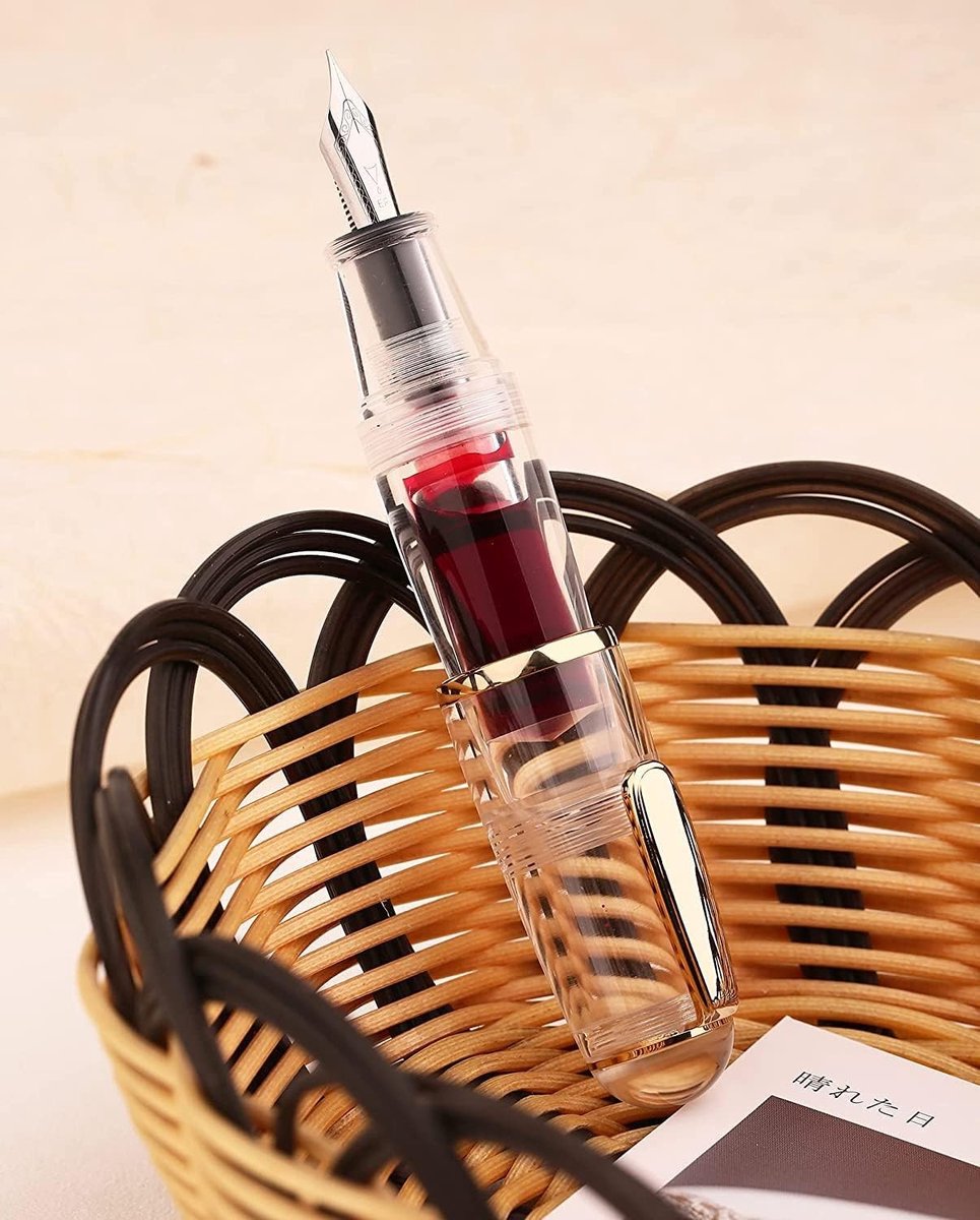 Mini Vulpen met Medium Punt en Dripper - Transparant Ontwerp en Hoge Capaciteit voor Schrijven en Tekenen
