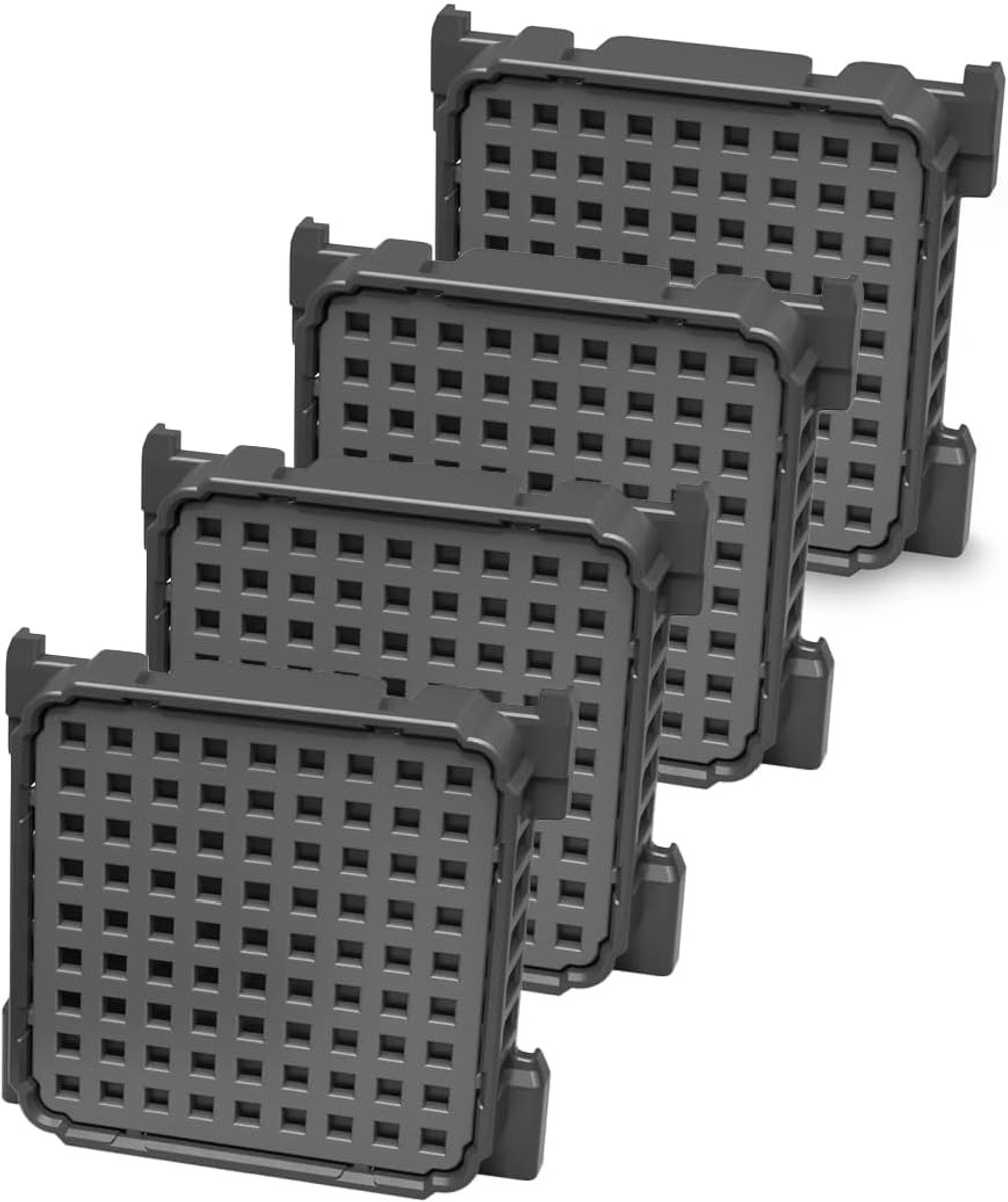 4 x Actieve koolstoffilter geschikt voor Liebherr 7440021 9096989 9882460 988246000 / Luchtfilter voor koelkast en wijnkoeler