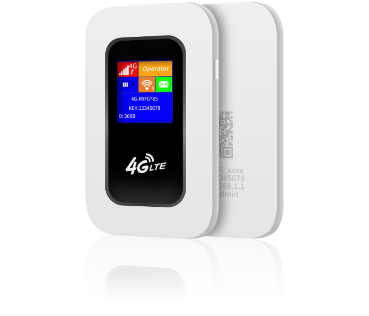 Draagbare 4G LTE Wi-Fi Router - 10 Apparaten - 2100 mAh Batterij - Mobiele Hotspot - Simvrij - Voor Reizen En Zakelijk Gebruik