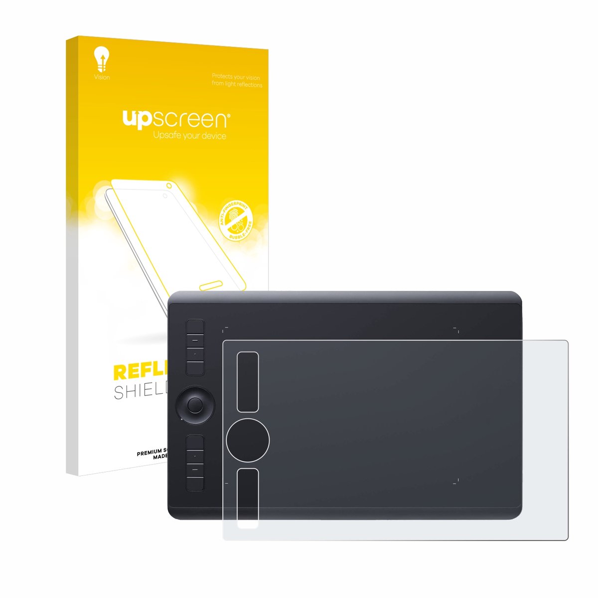 upscreen - Screenprotector voor Wacom Intuos Pro M (2017) - Folie Beschermfolie anti glare matte