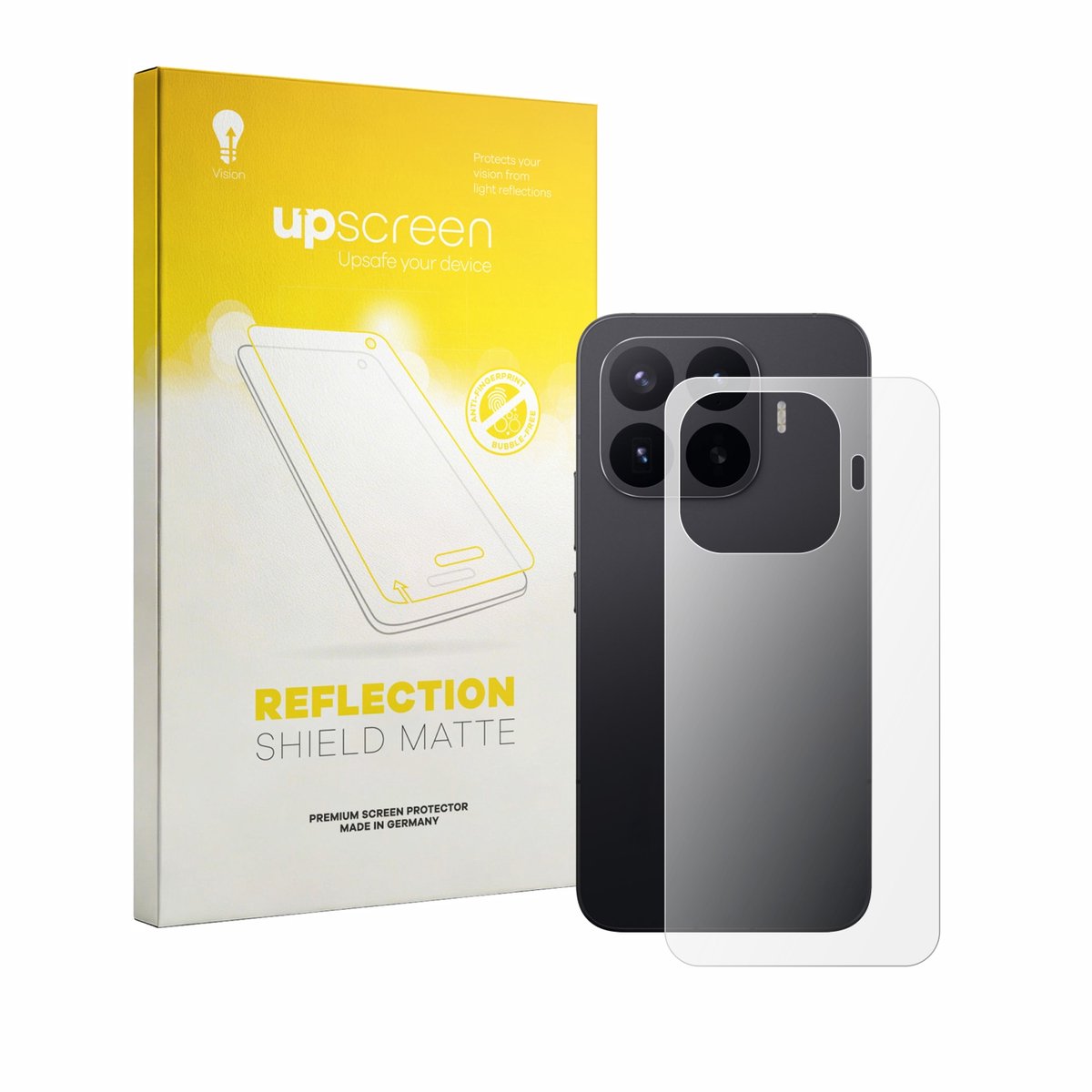 upscreen - Screenprotector voor Xiaomi 17T Pro (Achterkant) - Folie Beschermfolie anti glare matte