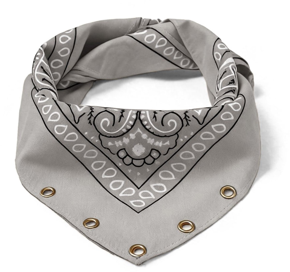 Zomersjaals met paisley-patroon, klassiek katoen, dagelijkse accessoires - Lichtgrijs