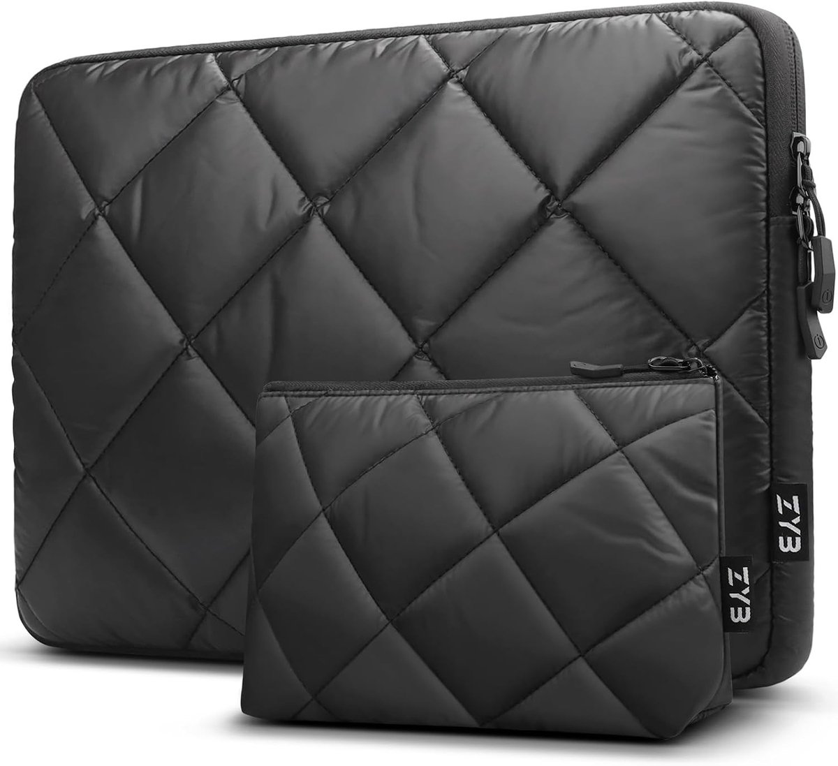 Laptoptas 14 inch voor MacBook Air, Dell, Acer, Asus, Lenovo en meer - Zwart, geschikt voor 2023 en 2024 modellen
