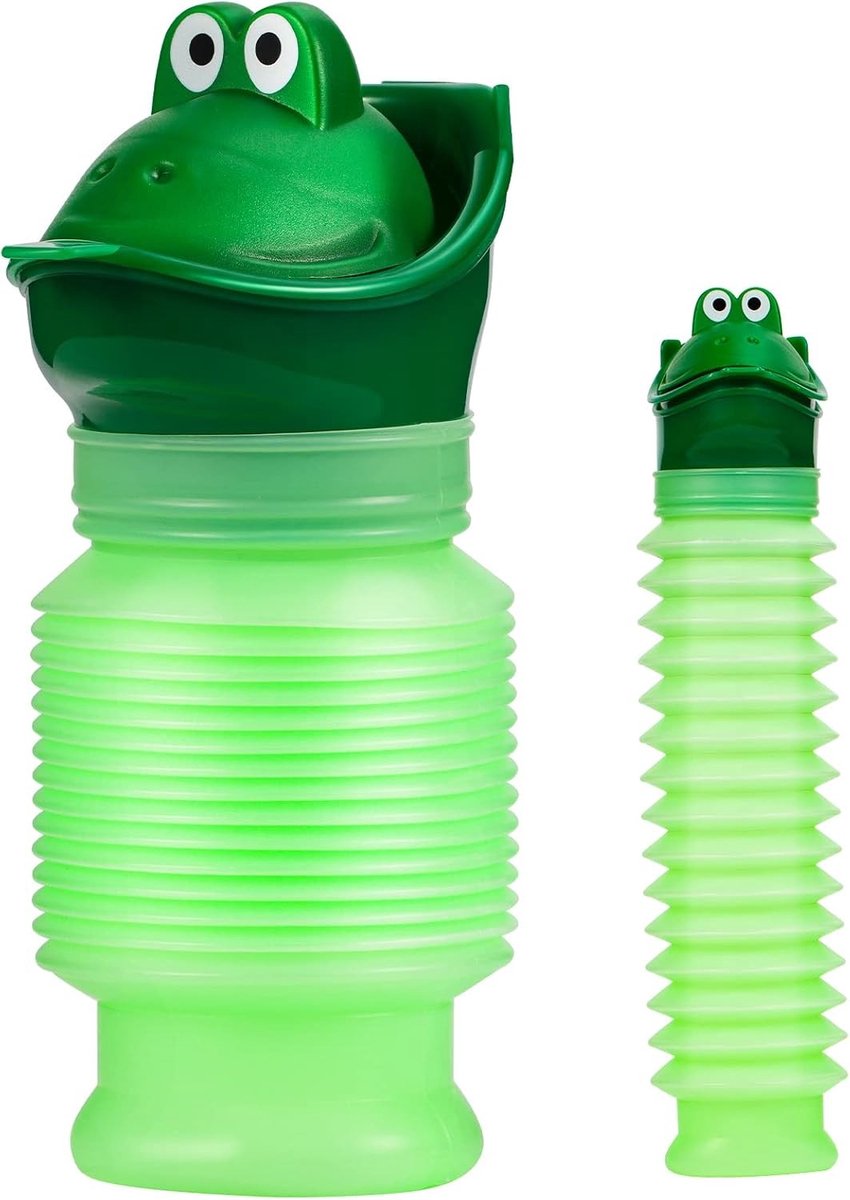 Draagbaar Urinoir - Blauw - 14 x 6,5 cm - Herbruikbare Camping Plas Fles - Voor Kinderen en Volwassenen