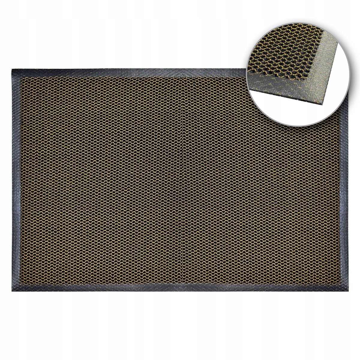 OLSZA 3D PVC Deurmat Buiten Goud 80x120 cm - Antislip en Duurzaam