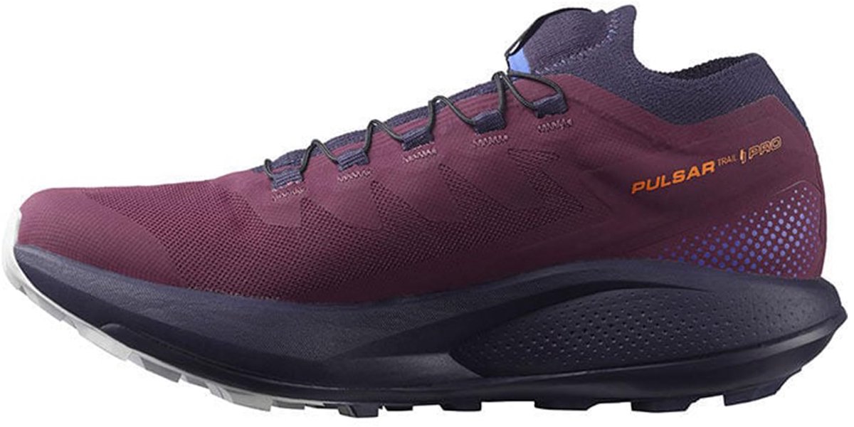 Salomon PULSAR TRAIL PRO et Pro 2 Trail hardloopschoen Dames 39 1/3 EU Druivenwijn/nachthemel/maanrots