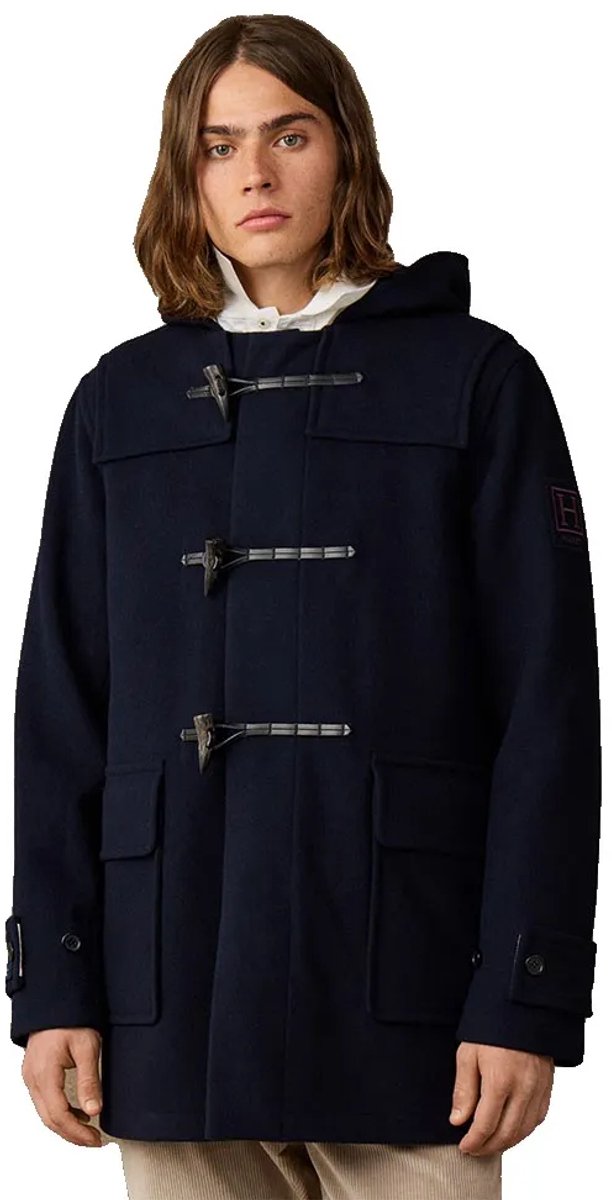Hackett Heritage Duffle Jas Blauw S Man