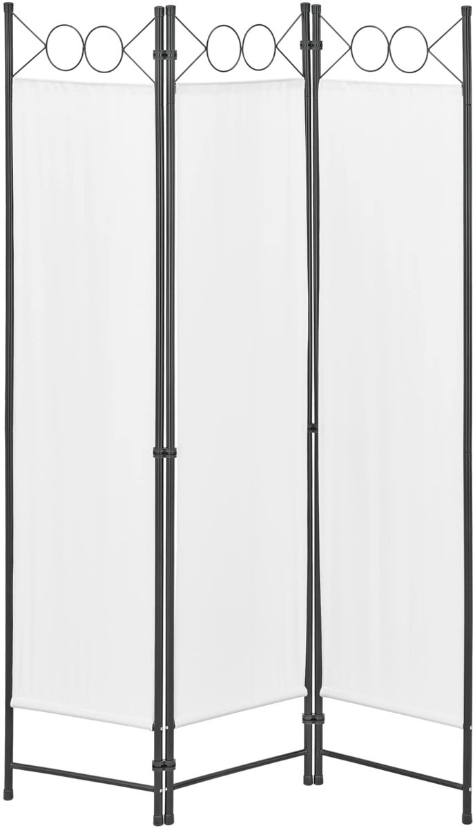 Famanu – Tuinscherm Saragossa scheidingswand van 171 x 120 cm, beige, ideaal voor privacy in de tuin