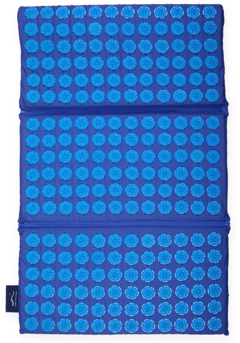 Famanu – Opvouwbare acupressuurmat met neksteun, ideaal voor ontspanning en massage