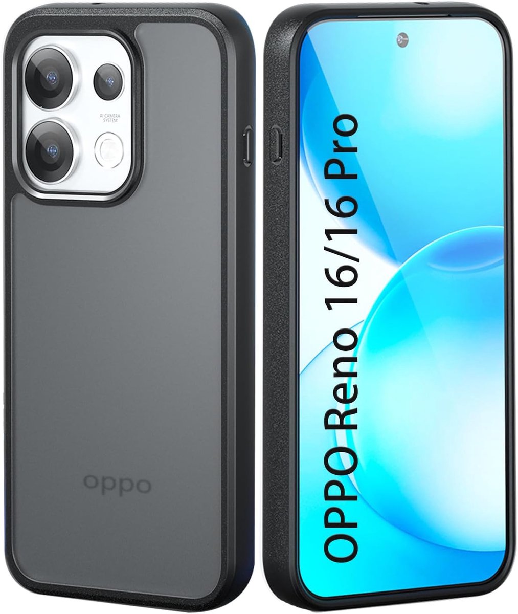Zandarix Hoesje Geschikt voor Oppo Reno 16 / 16 Pro - Hybride - Militaire - Camerabescherming - TPU + PC - Schokbestendig - Back Cover Hoesje - Zwart