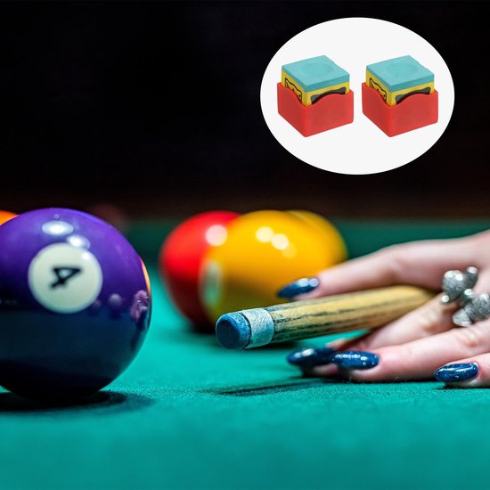Poolkreidehouder 10 stuks - Lila - Voor Billardkreide — afbeelding 5