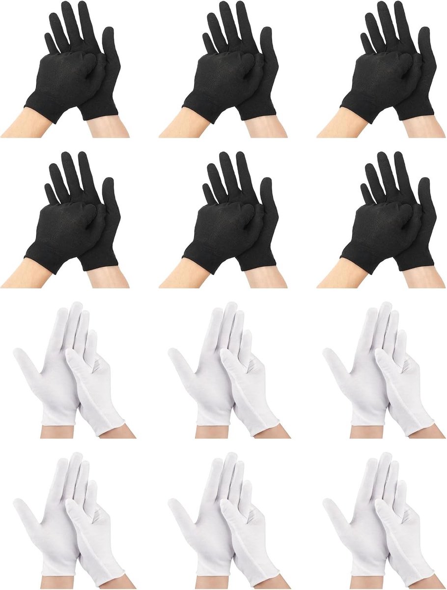 Katoenen Handschoenen - Wit - Herbruikbaar - Voor Hydratatie en Sieradeninspectie