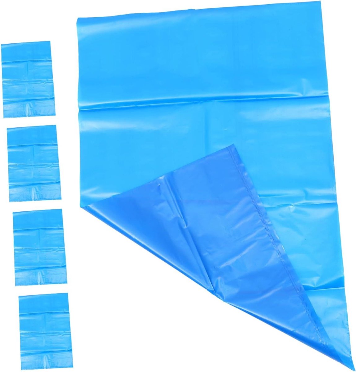 Grote Capaciteit Zakken - Afvalzakken Compostzakken - Tuinafval Verwerken - Scheurbestendig PE Materiaal - 90 x 60 cm - Blauw