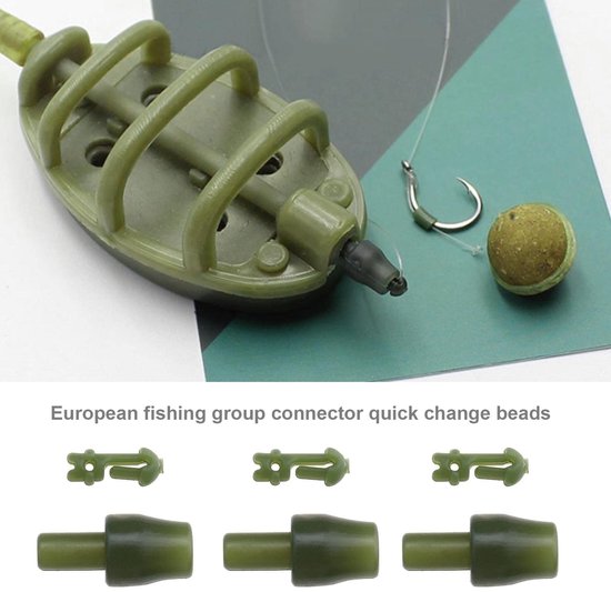 Golden crown - Quick Change Connector - Vervangingsaccessoires - Duurzaam kunststof - Groen - Vissen - 30 stuks - Geschikt voor zoetwater vissen van golden-crown — afbeelding 5