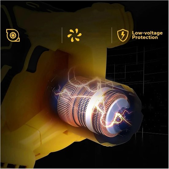 Draadloze Handbladblazer - Luchtblazer Voor Dewalt 20V Max Accu - Elektrische Bladblazer - 2-In-1 Elektrische Bladblazer En Stofzuiger — afbeelding 2