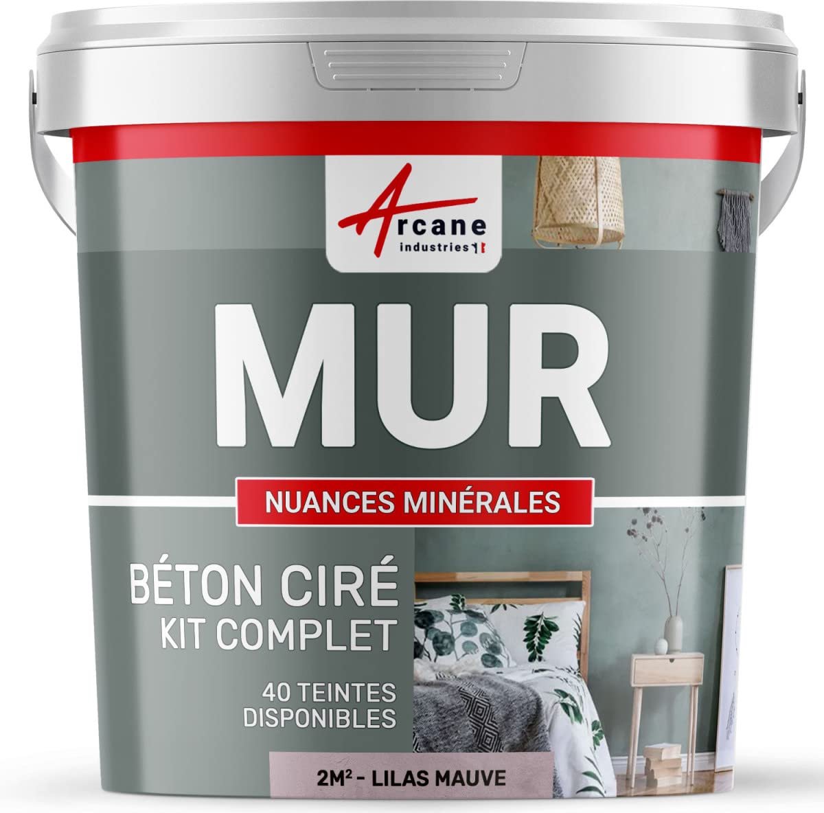 Beton Ciré Set - Decoratieve Mortel - Muren Vernieuwen - Lange Open Tijd - 2 m² - Paars
