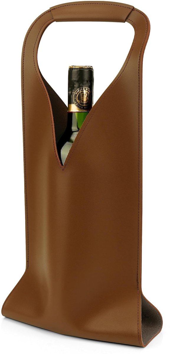 Dailygoods - Vegan Wijnfleszak 42,5x17,5 cm voor Geschenken