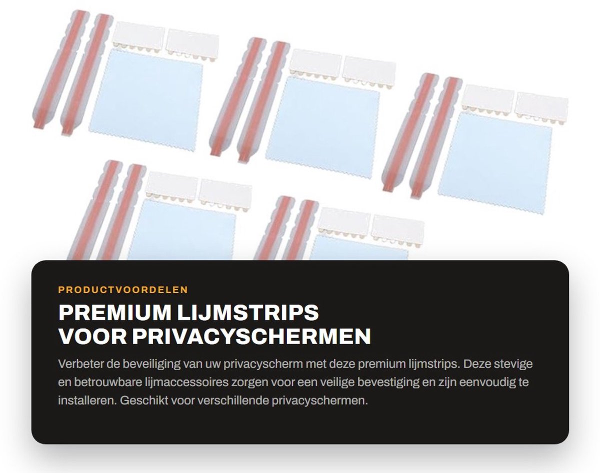 Dailygoods - Premium Lijmstrips voor Privacyschermen