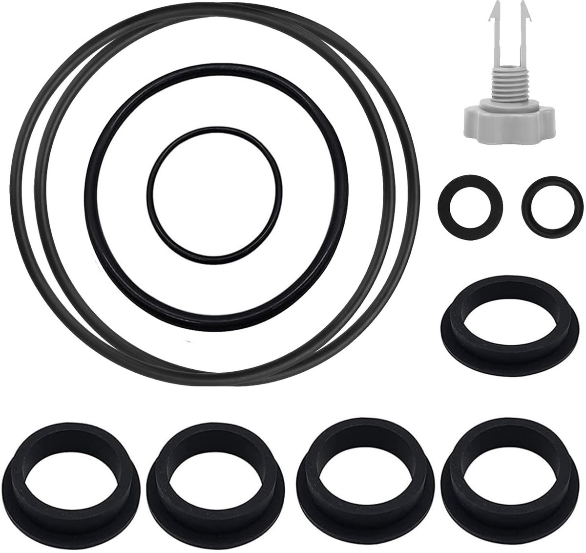 Dailygoods- Afdichtingen 12 Stuks - Reserveafdichtingen - Reparatieset - Zwembadaccessoires - Pomponderdelen - Hoogwaardig Rubber - Zwembadonderdelen