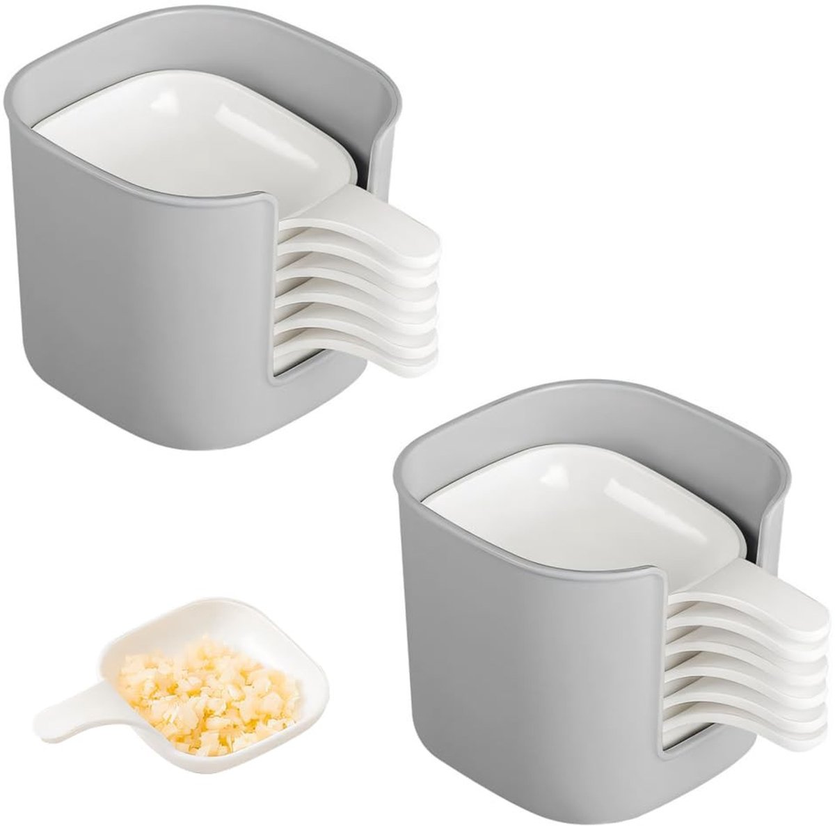 Dailygoods- Sauskommetjes set van 6 - Dipschaaltjes klein - Opbergbak - Stapelbaar - Voor vinaigrette, pindakaas, jam - Ideaal voor feesten
