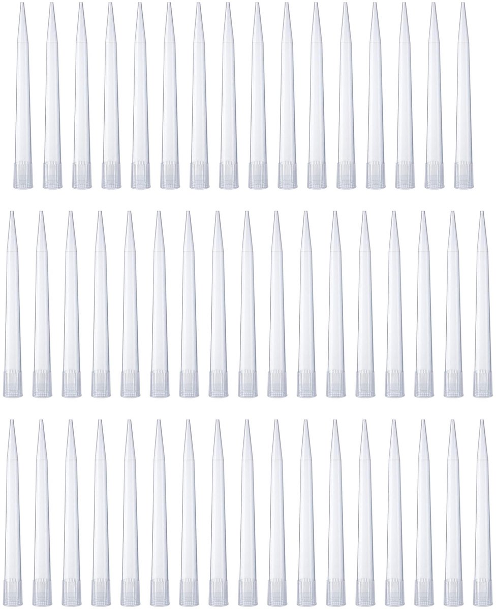 Dailygoods- Pipetpunten 10 ml - 50 Stuks - Transparant - Kunststof - Autoclaveerbaar - Hittebestendig tot 121°C - Pipetaccessoires
