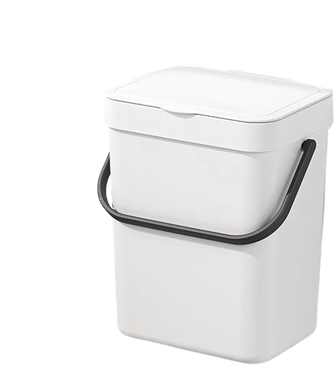 Wandafvalemmer - Keukenprullenbak Compostbak - Afvalbeheer Thuis - Geurloos Dubbel Deksel - 3L of 5L - Meerkleurig