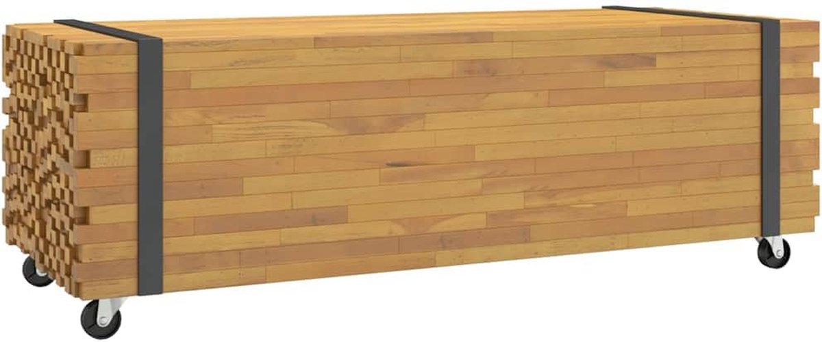Salontafel - Bijzettafel - Woonkamer Meubel - Massief Teakhout - 110 x 45 x 35 cm - Natuurlijk