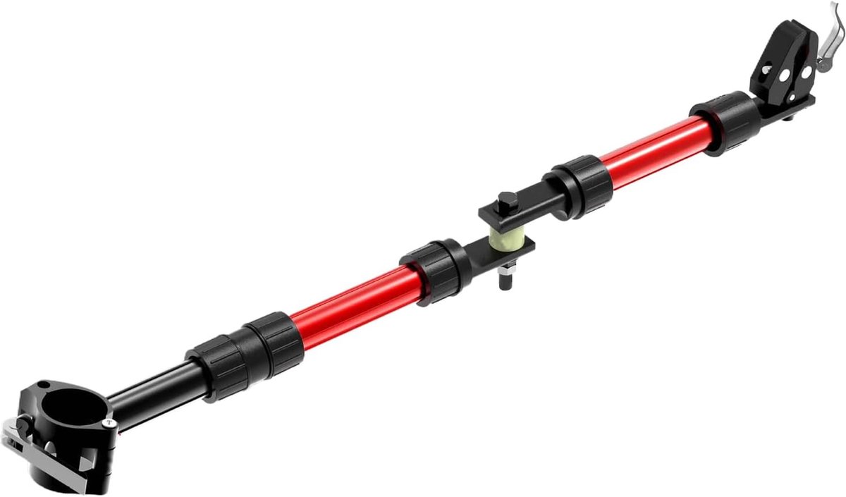 Fietskar Koppeling - Aanhanger Adapter - Vervoer Onderweg - 270 Graden Rotatie - 55 x 8 x 8 cm - Rood