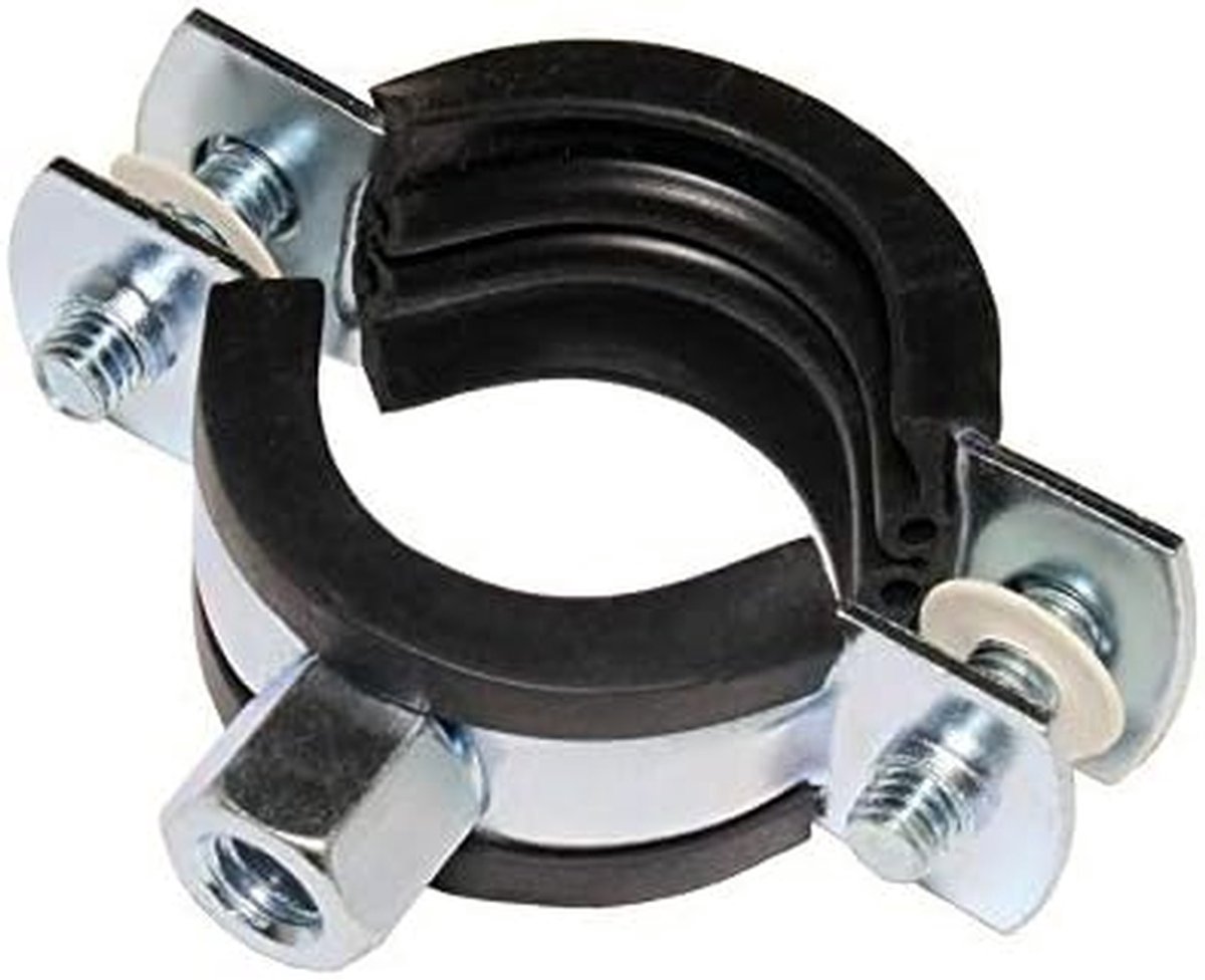 Slangklemmen - Buisklemmen - Bevestigen van slangen - Geluidsisolatie EPDM - 26-28 mm - Zw