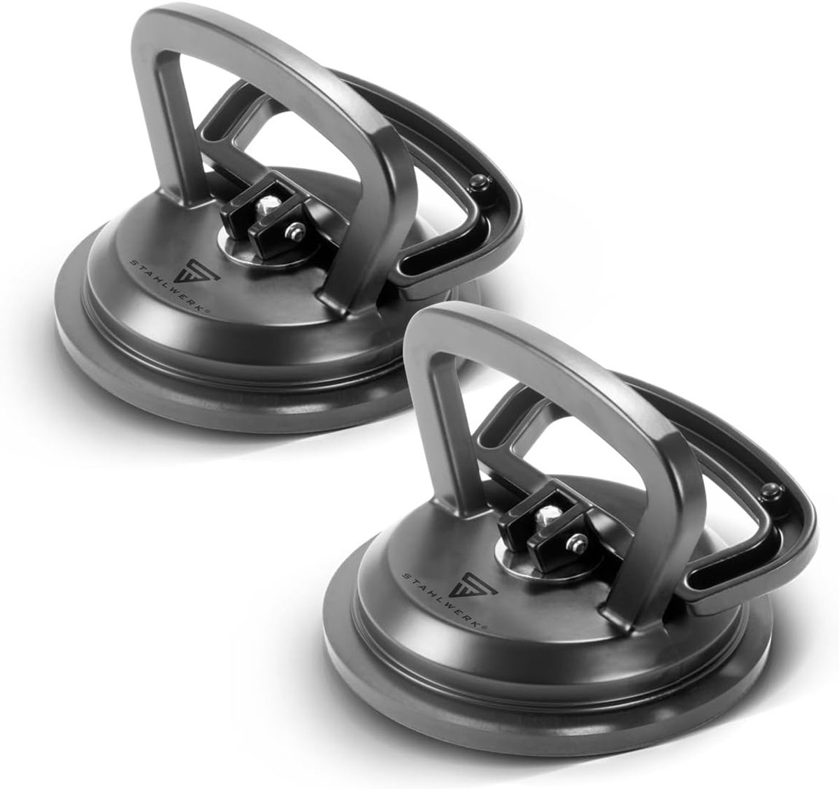 Zuiglifter Set - Vacuümheffers - Voorwerpen Optillen - Hoge Hechtkracht - 2 x 50 kg - Zwart