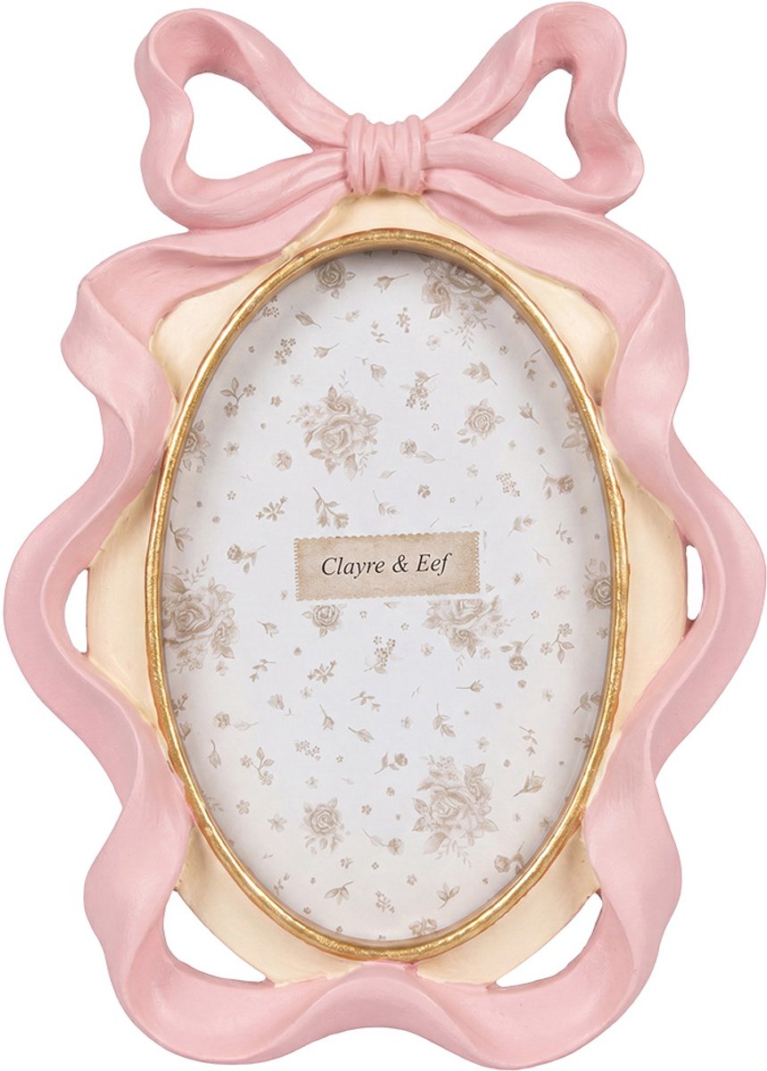 Clayre & Eef Fotolijst Roze Kunststof