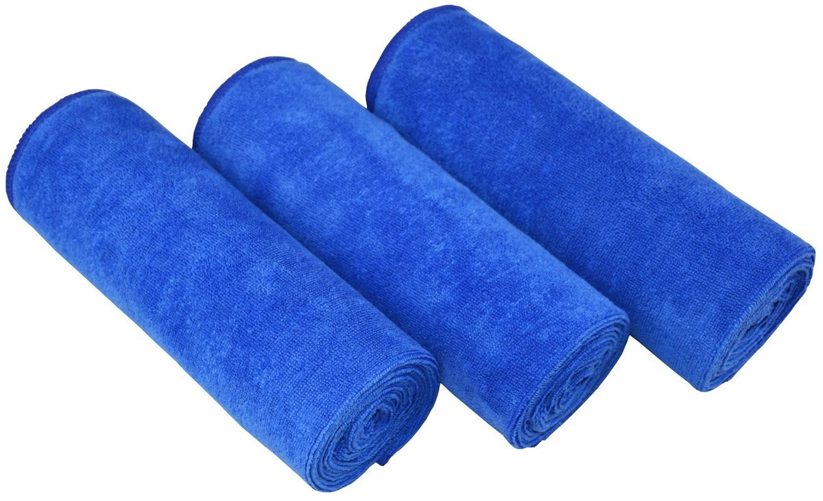 Dailygoods- Sporthanddoek Sneldrogend - Microvezel Handdoeken - Lichtgewicht Gymhanddoek - Absorberend - 3 Stuks 40 cm x 80 cm - Machinewasbaar op 40 °C - Gymdoek
