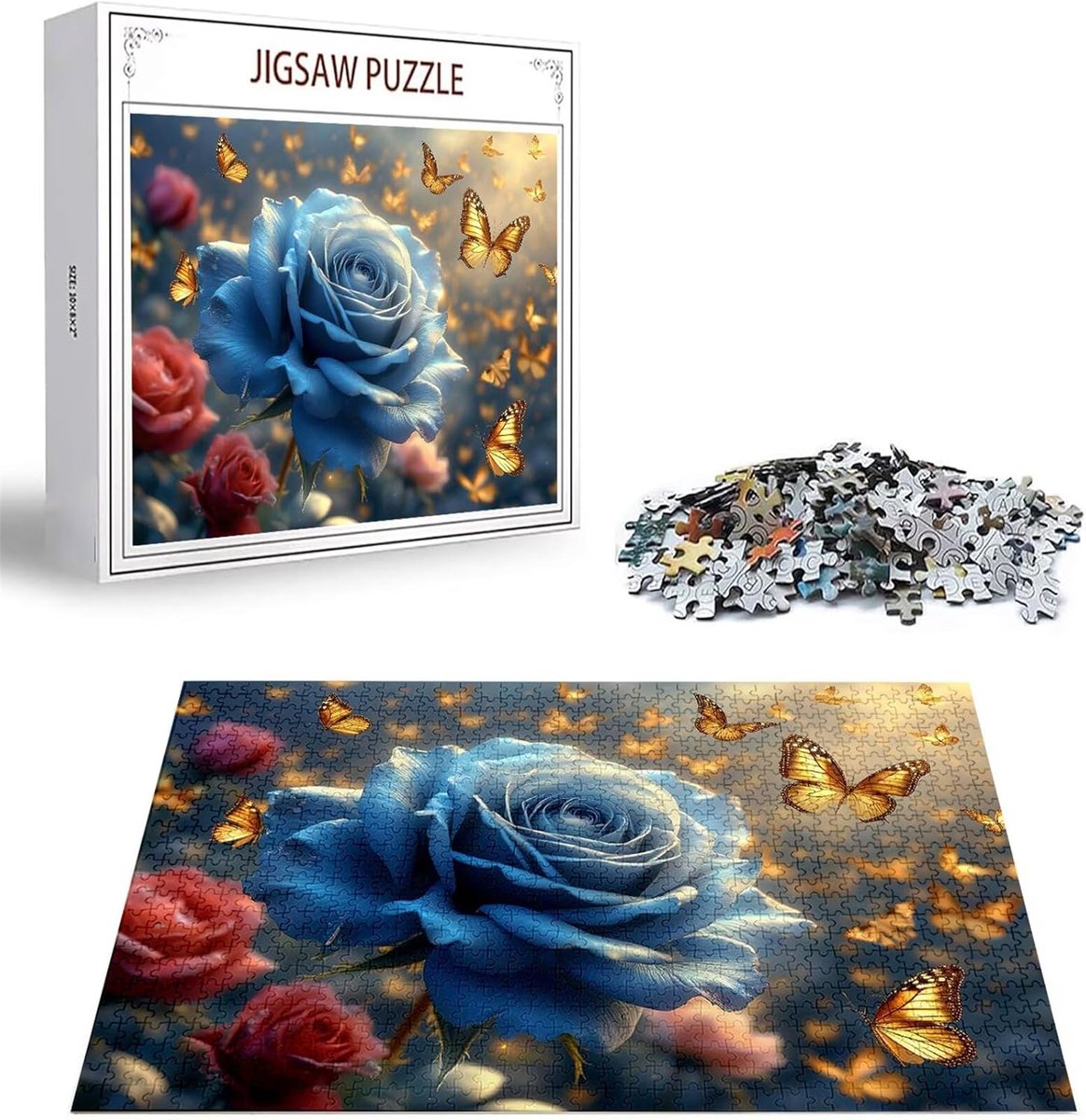 Puzzelmat 4000 stukjes - Rozenpuzzel Volwassenen - Ontspanning Gezin - Duurzaam Karton - 70x50 cm - Multicolor