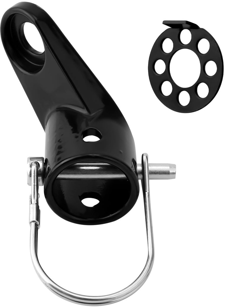 Dailygoods - Fietsaanhangkoppeling - Heavy-Duty Fietsadapter - Eenvoudige Installatie - Zwart en Zilver - Geschikt voor Kinderen en Huisdieren - Duurz...