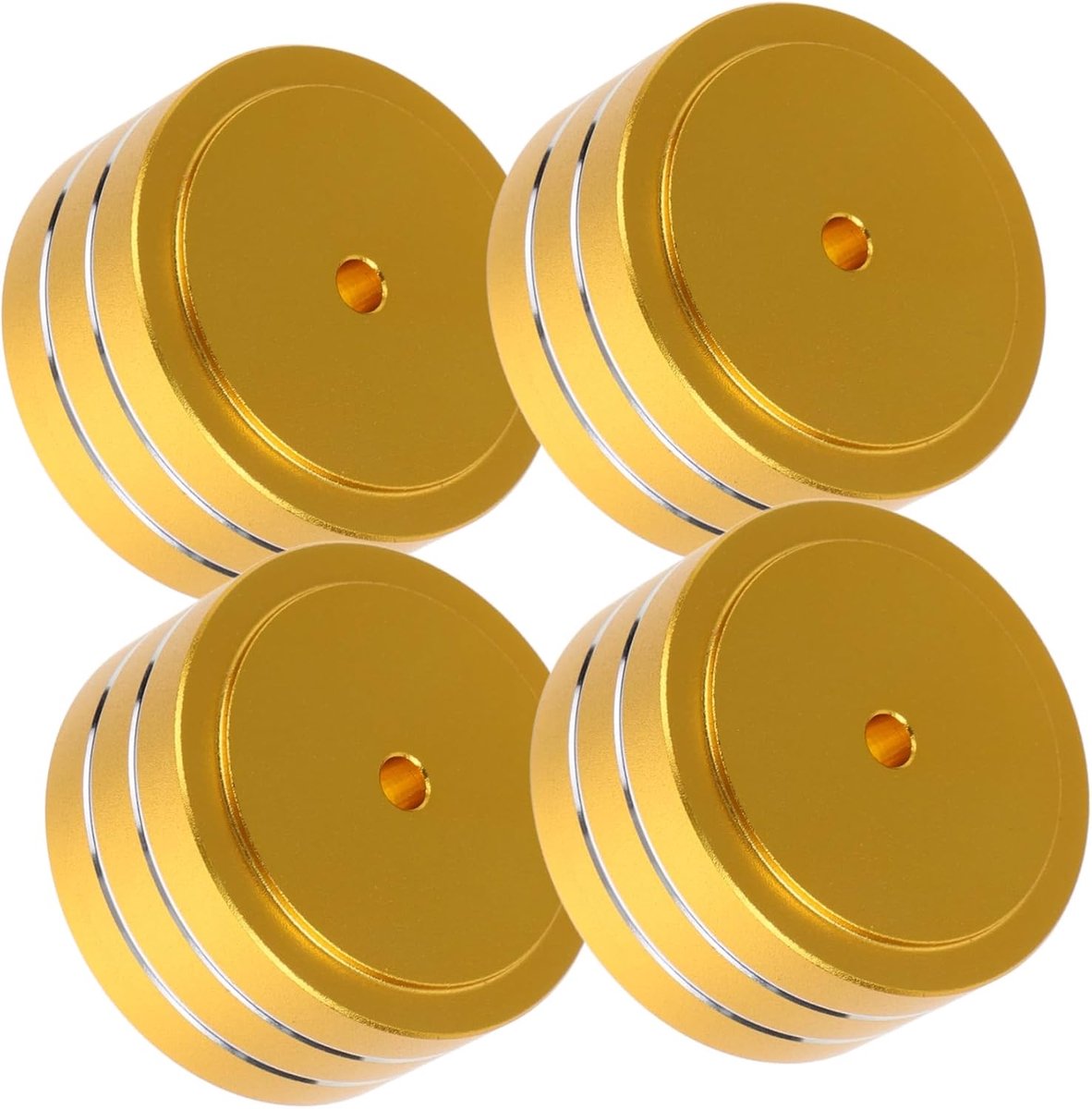 Luidspreker Voetjes - Isolatie Pads - Geluid Verbeteren - Schokabsorberend - 4 cm Basis - Goud