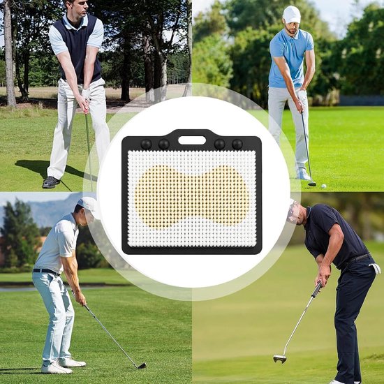Golf Swing Mat - Oefenhulpmiddel Golf - Chip Shots Oefenen - Hoge-dichtheid Zand Simulatie - 40x35 cm - Groen — afbeelding 2