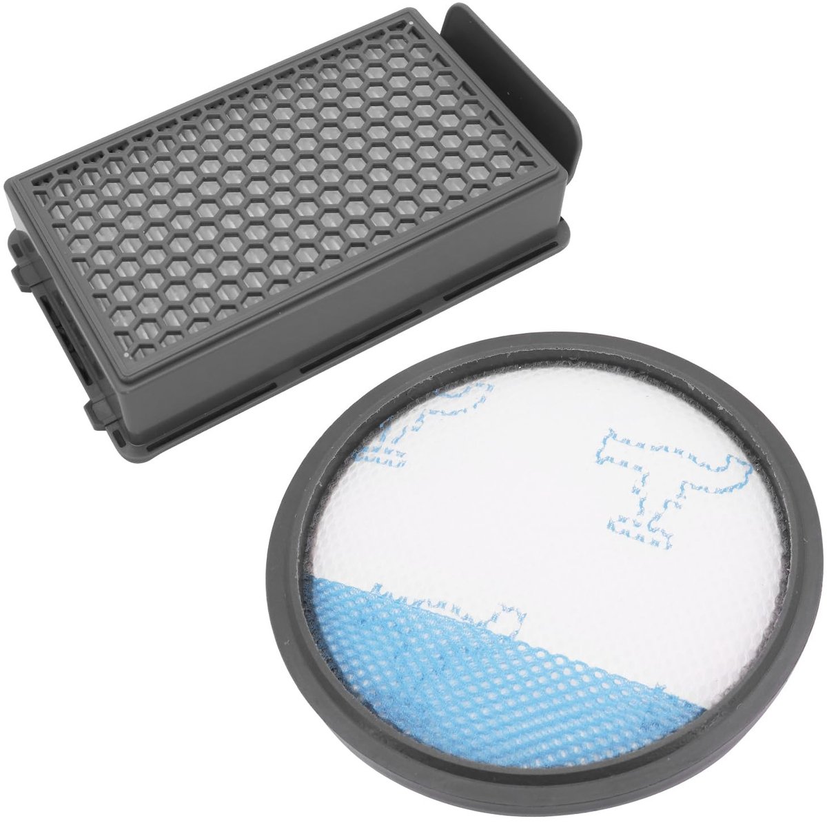 Dailygoods - Hepa Filterset voor Rowenta Zakloze Stofzuiger - Vervangingsfilter voor Optimale Luchtkwaliteit