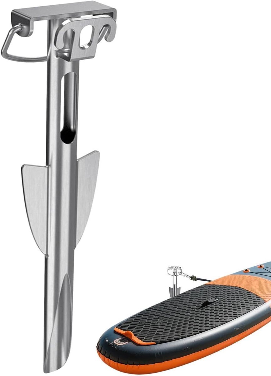 Wateranker - Verankeringsset - Watersport Stabiliteit - Roestvrij Staal - 43 cm - Zilverkleurig
