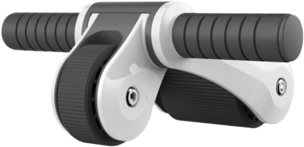 Buikspierwiel - Buikroller Fitness - Core Training - Opvouwbaar Ontwerp - 8 cm Wiel - Wit