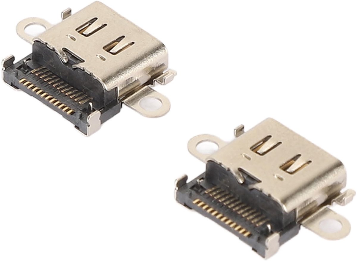 Dailygoods - 2 Stuks USB-C Oplaadaansluiting Vervanging