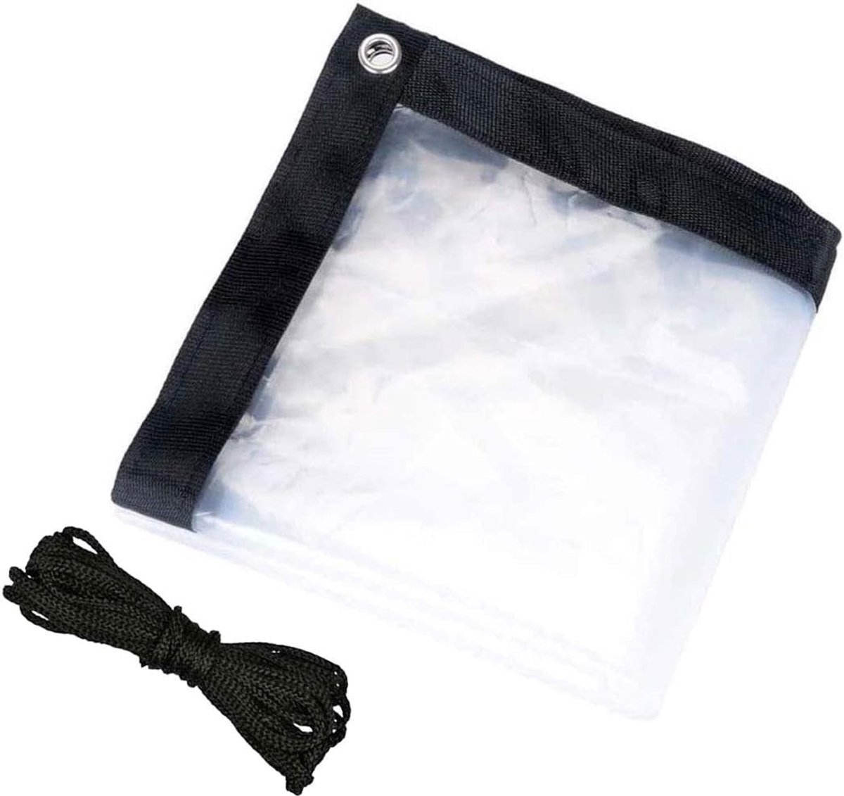 Waterdichte Tarp - Beschermhoes Zeil - Buiten Beschermen - Versterkte Randen - 4x6 meter - Transparant