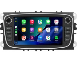 CarPlay geschikt voor Ford Mondeo S-max Mondeo Galaxy Focus | Zilver | 2007 t/m 2014 | Android & Google Playstore | 4GB - 64GB | Draadloos Apple Carplay & Android auto | 1GB + 16GB | 2007 2008 2009 2010 2011 2012 2013 2014 | Bluetooth & Wifi