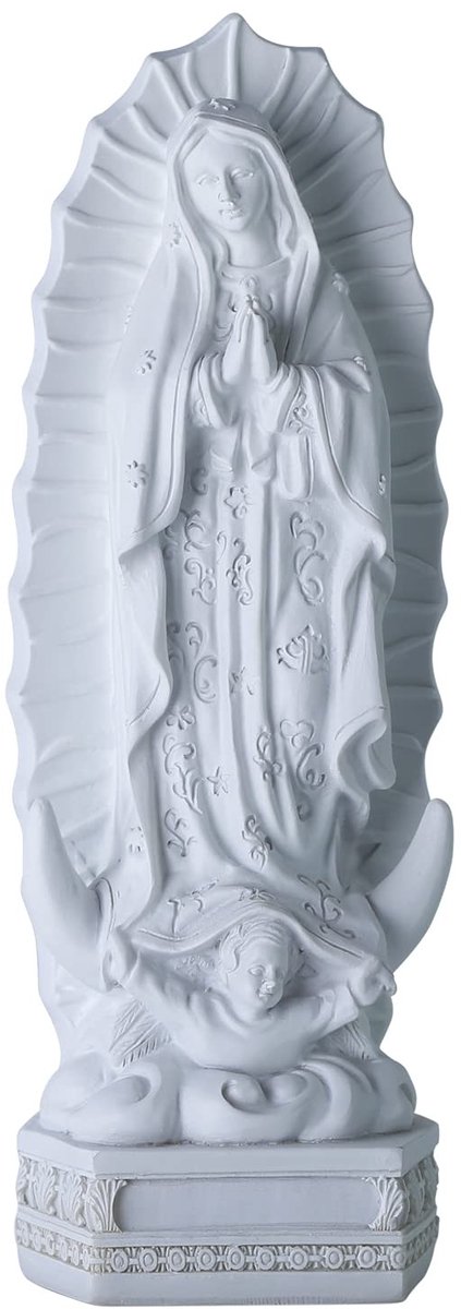 Dailygoods- Standbeeld Onze-Lieve-Vrouw van Guadalupe - Beeldje Religieus - Decoratie Tafelblad - Hoogwaardig Polyresin - 8 Inch Hoog - Exquise Details