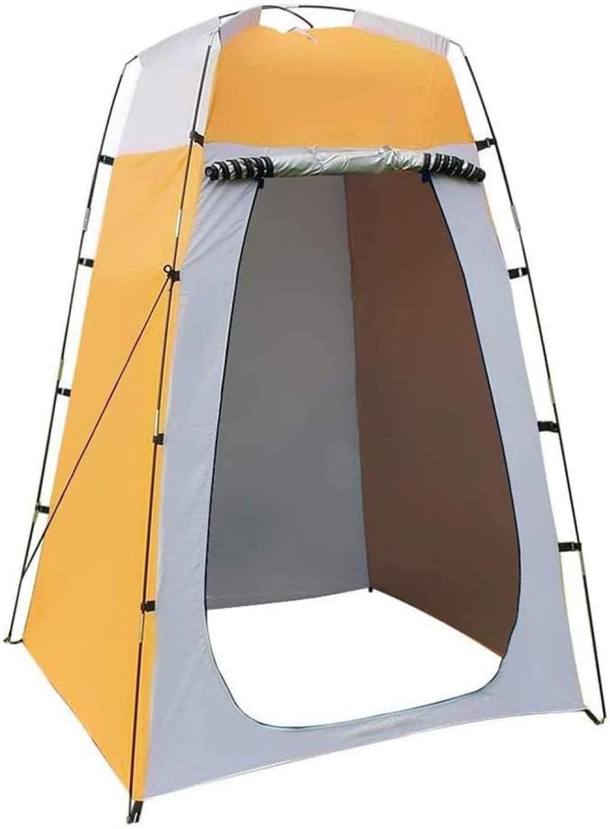Draagbare Douche Tent - Privacy Tent Toilet - Buiten Kamperen - Pop-up Ontwerp - 120x120x180 cm - Geel